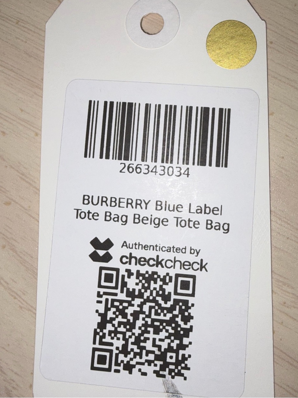 Authentic Burberry Blue Label Canvas Tote Bag with Red Trim (COA ATTACHED) - Picture 11 of 11